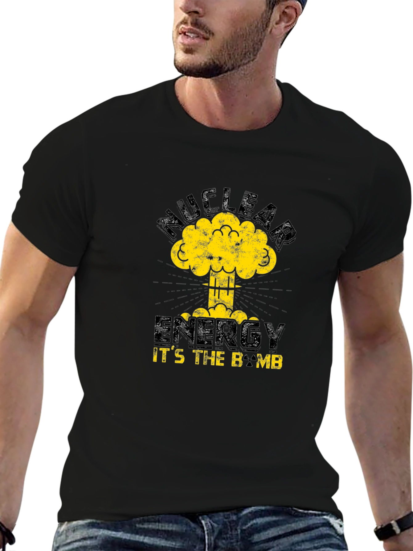 Black Nuclear Energy T-Shirt - It's The Bomb! view 6