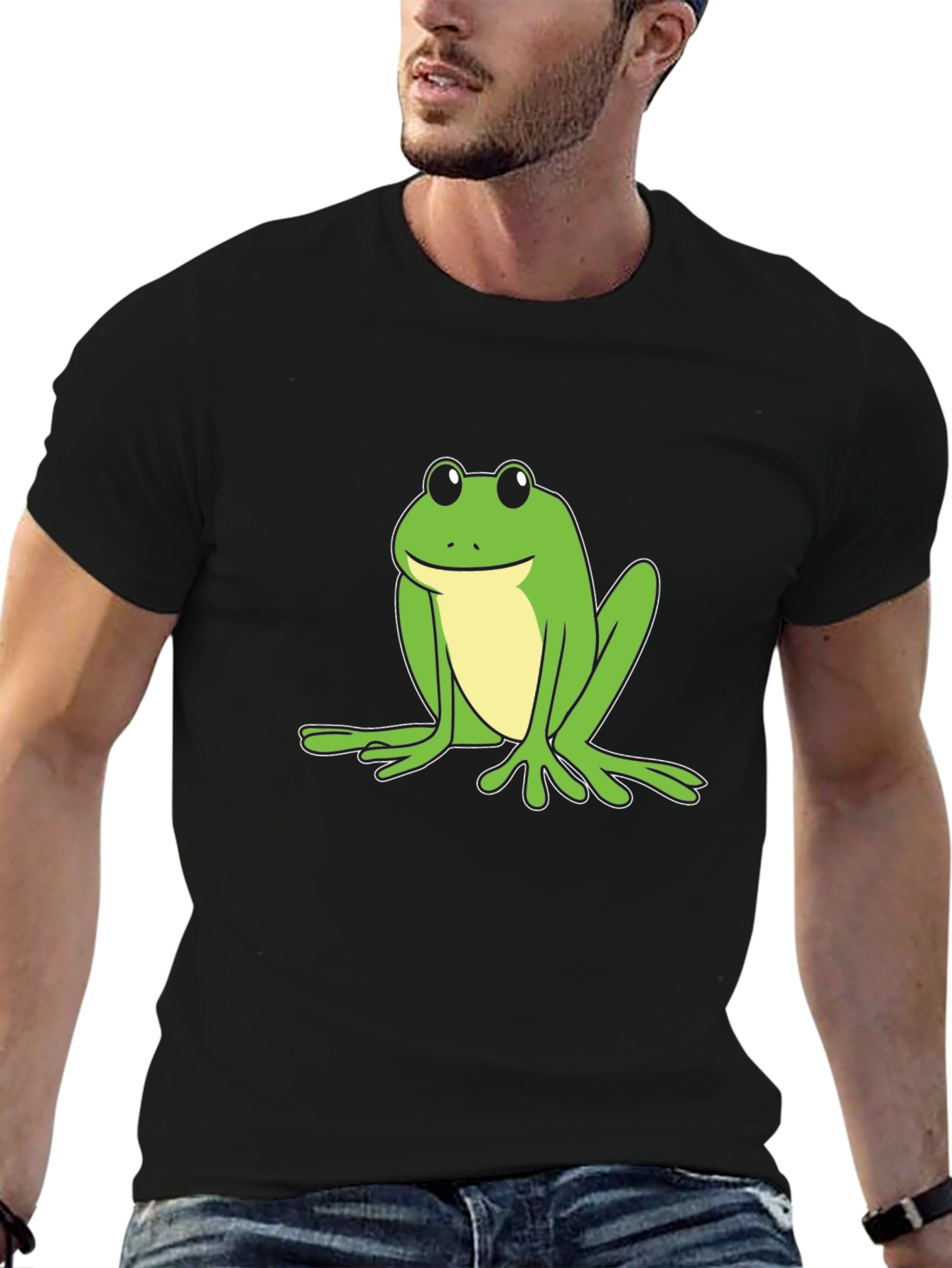 Black Frog Graphic Black T-Shirt view 6