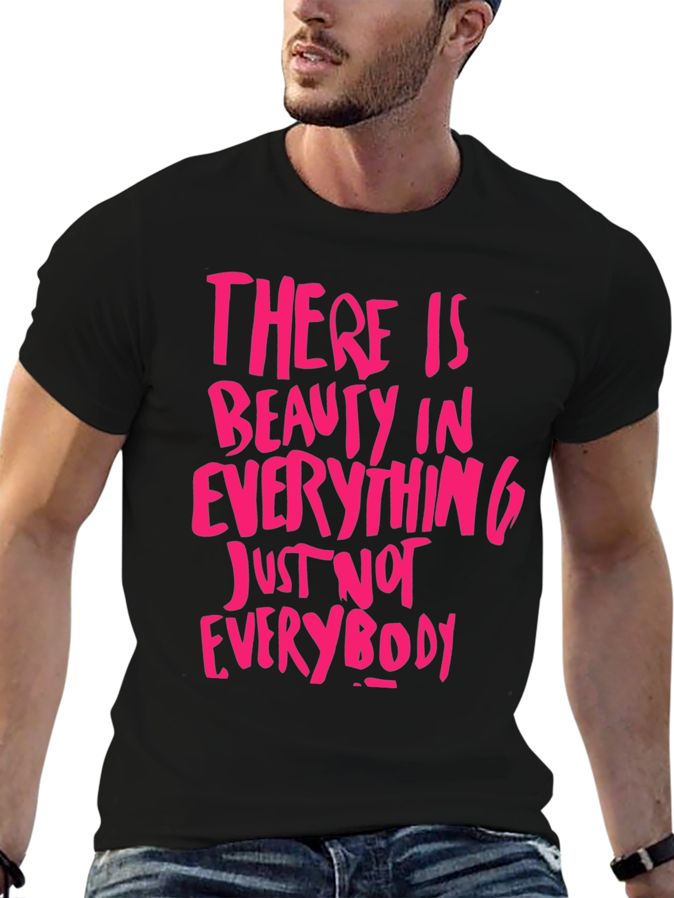 Black Beauty In Everything Graphic Tee - Black view 6
