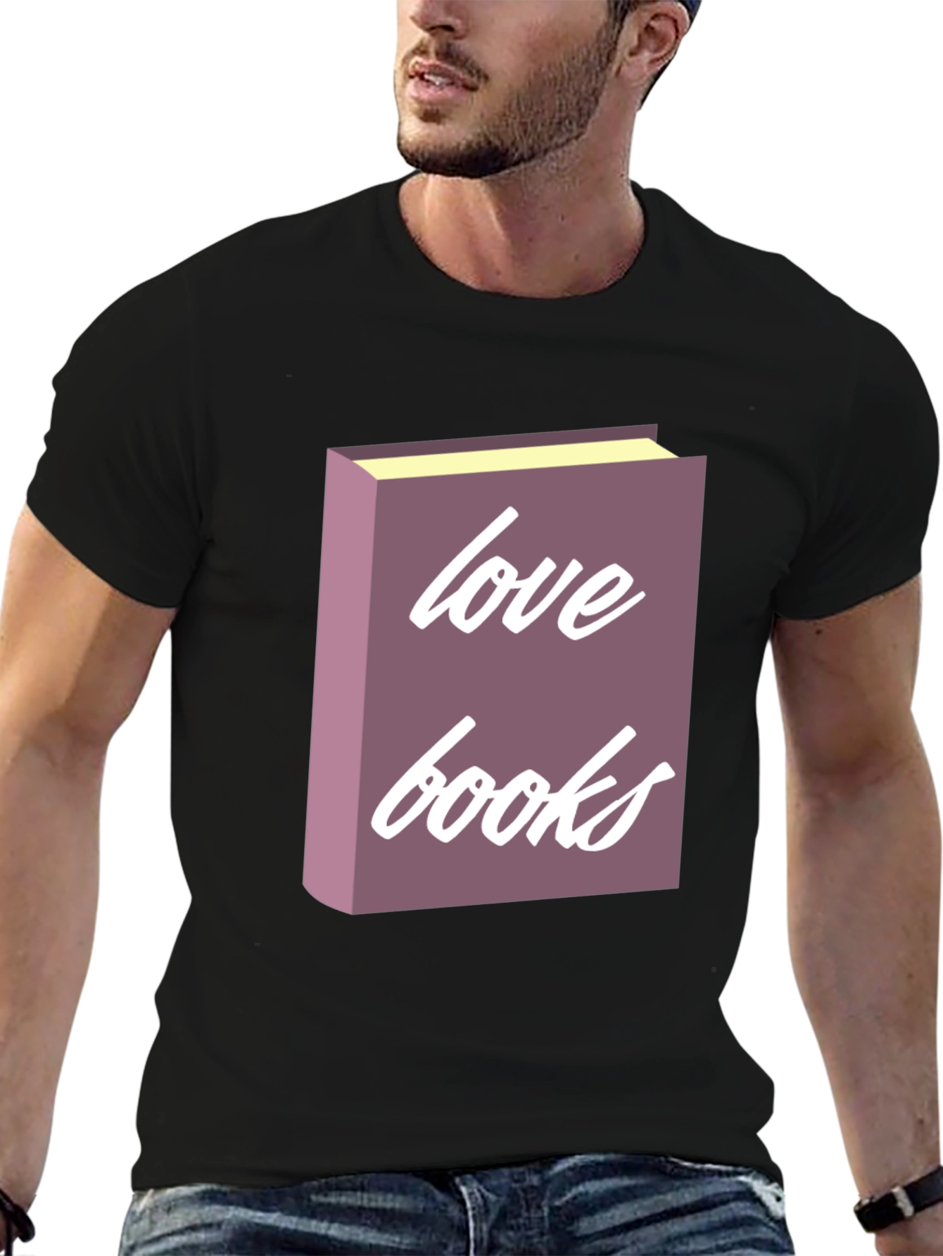 Black Love Books Graphic Tee - Book Lover Shirt view 6