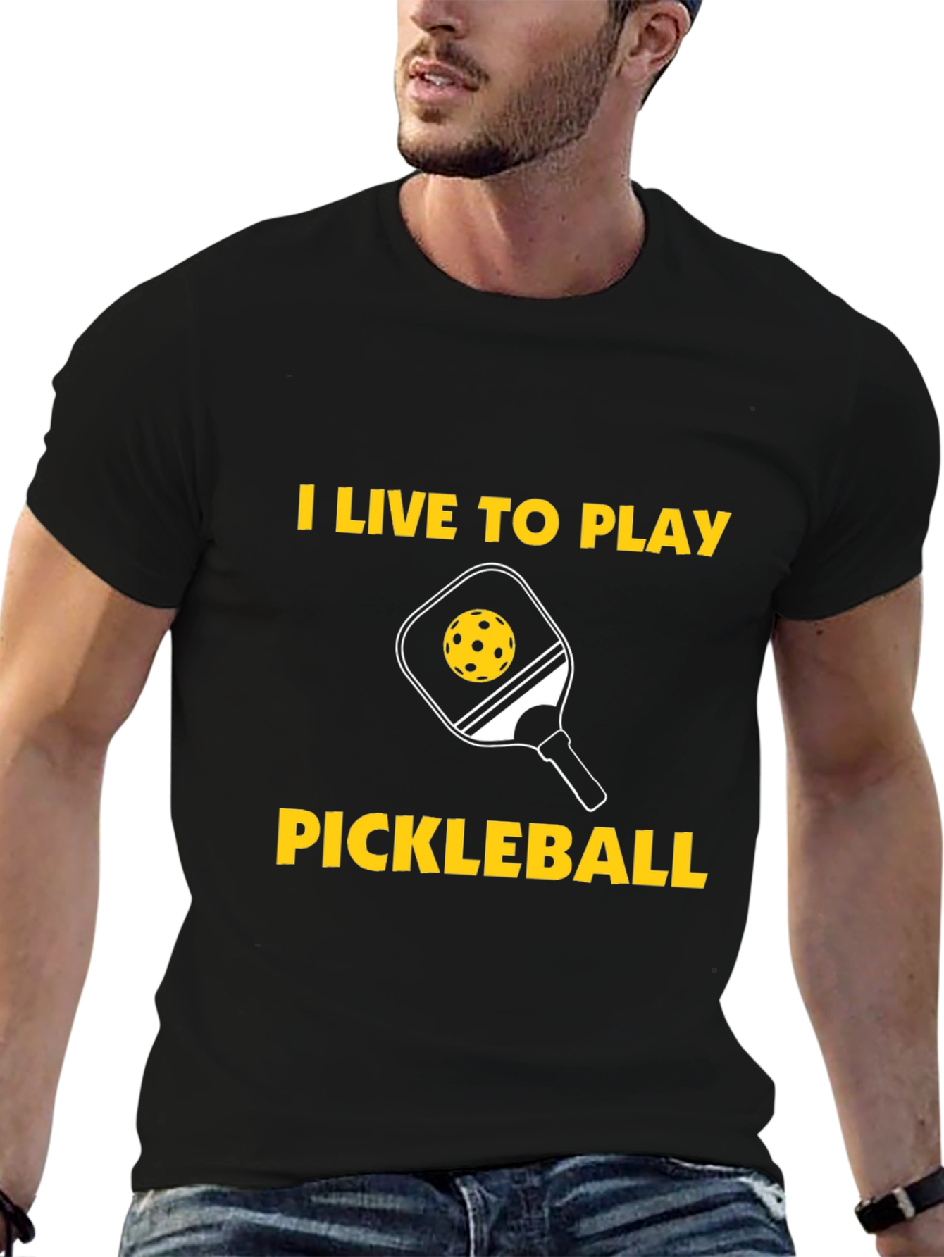 I Live to Play Pickleball Graphic T-Shirt - 6