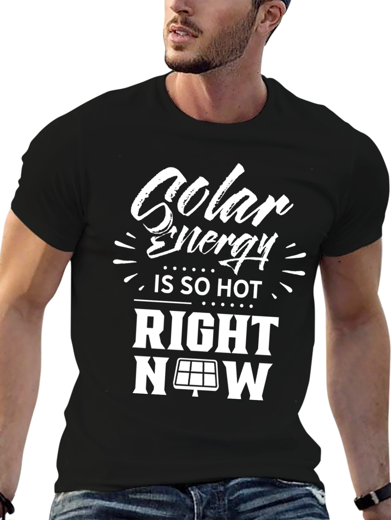 Black Solar Energy T-Shirt - Is So Hot Right Now! view 6