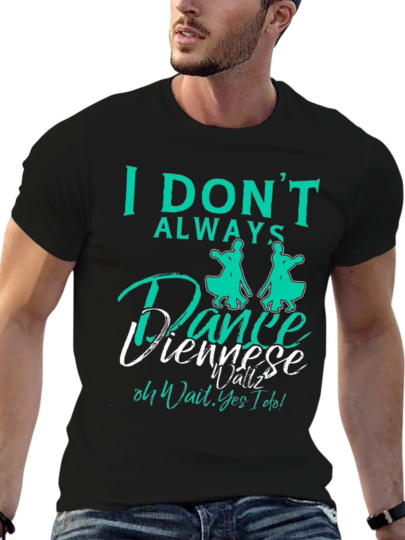 Black Dance Viennese Waltz T-Shirt view 6