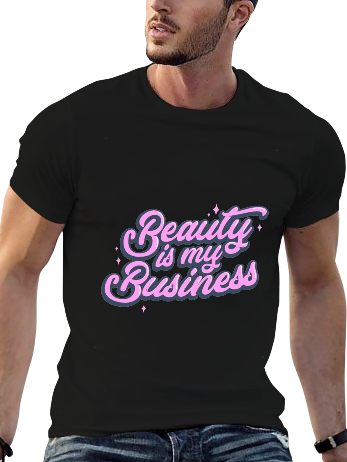 Black Beauty is My Business Black Graphic Tee view 6