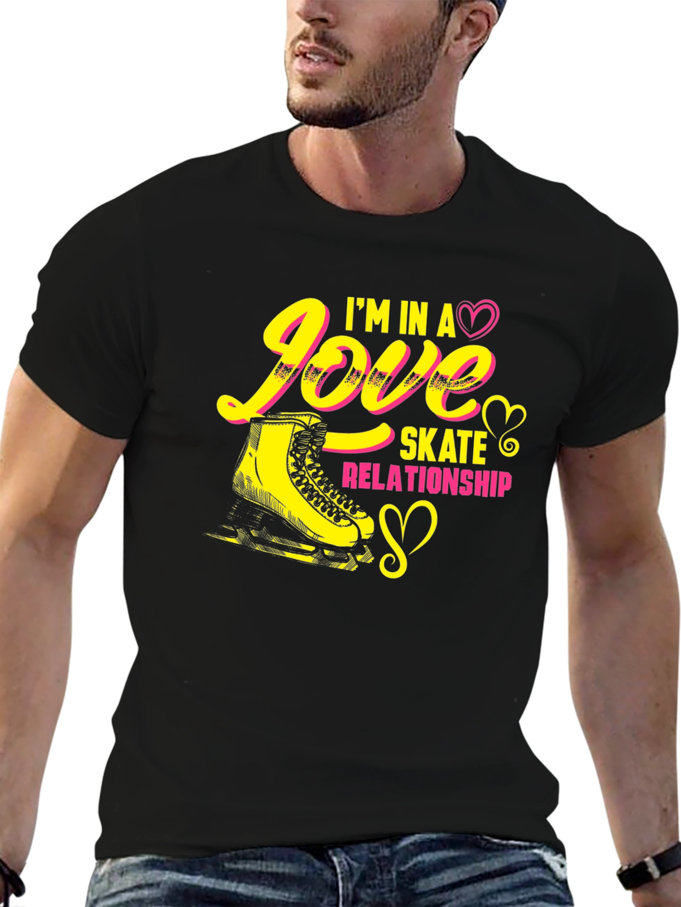 Black Love Skate Relationship T-Shirt view 6