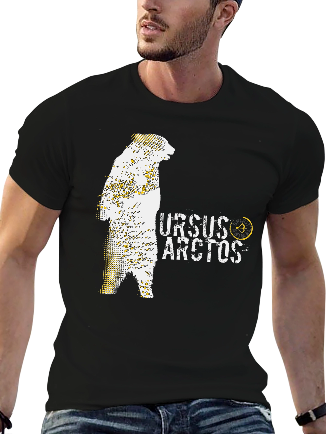 Black Ursus Arctos Bear Graphic Tee view 6