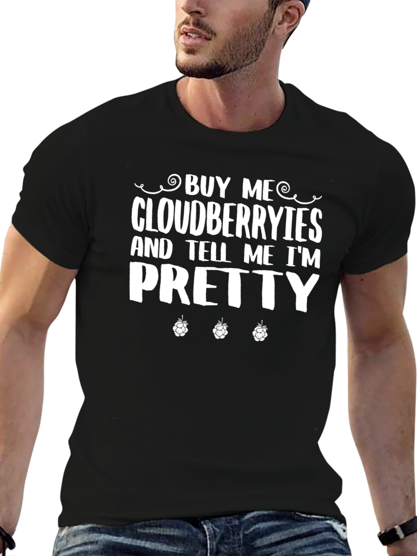 Black Cloudberries Graphic Tee - Buy Me Cloudberries, Tell Me I'm Pretty view 6