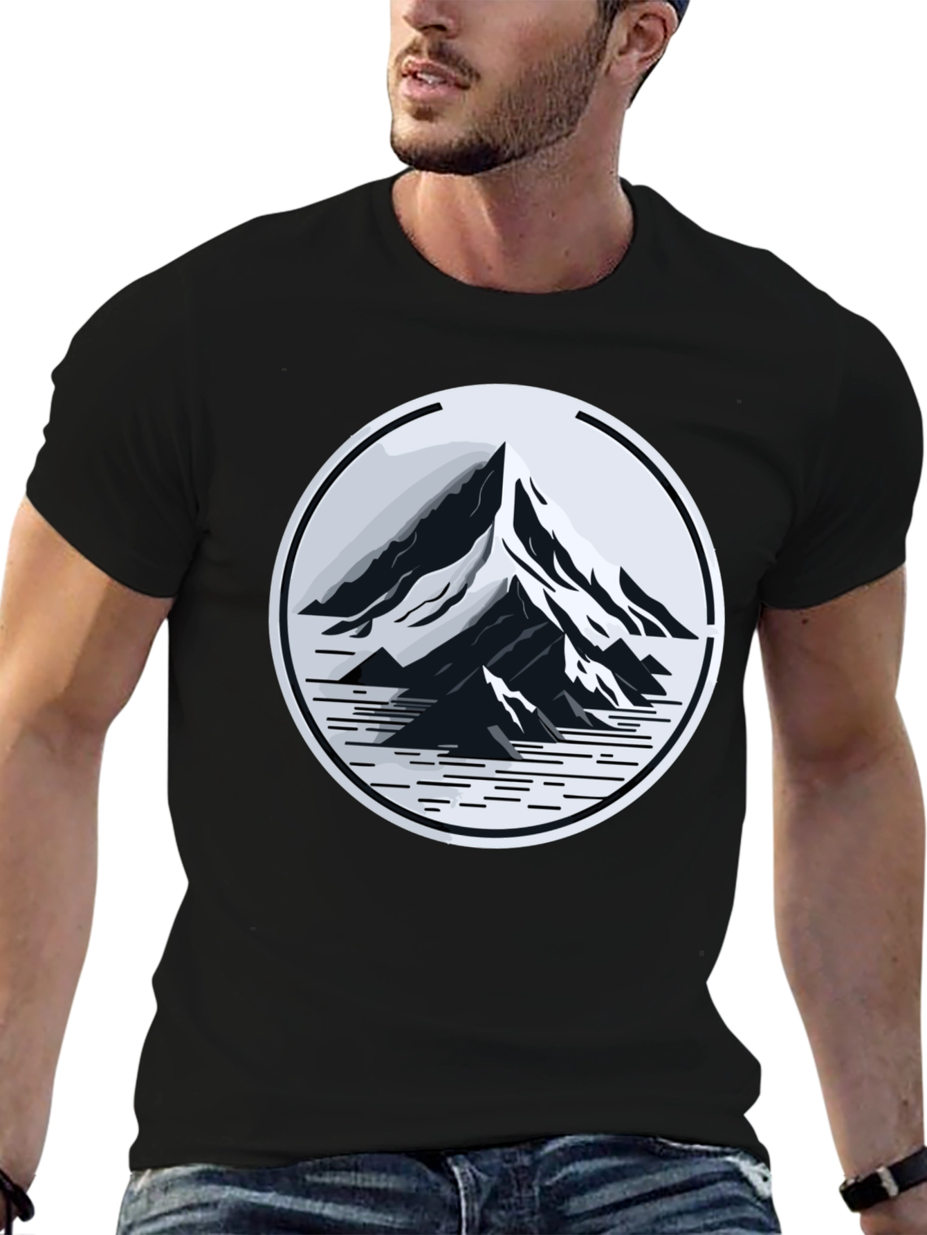 Black Mountain Peak Graphic Tee - Adventure Ready Style view 6