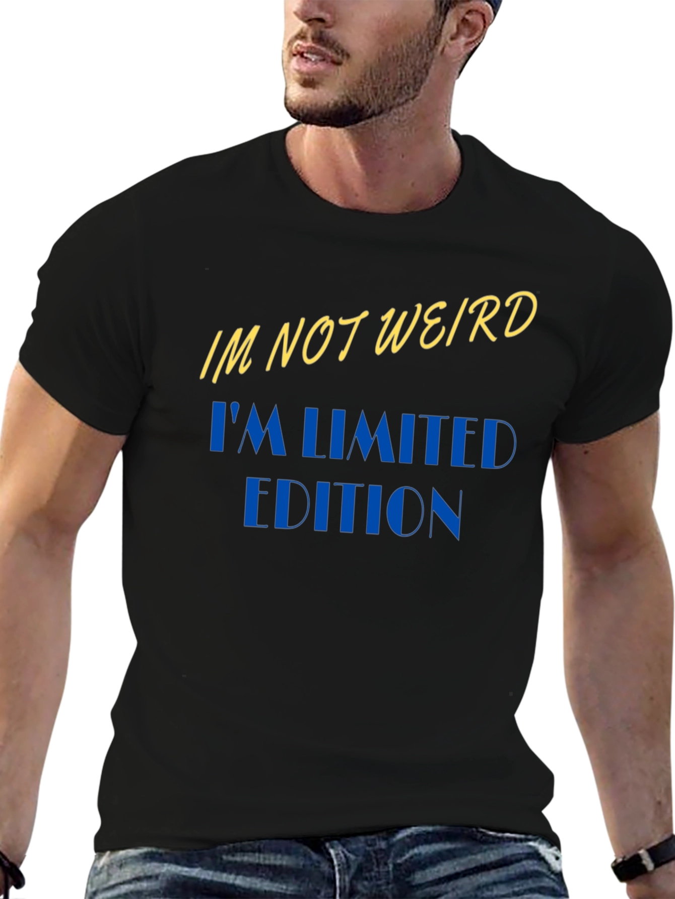 Black I'm Not Weird, I'm Limited Edition Black T-Shirt view 6