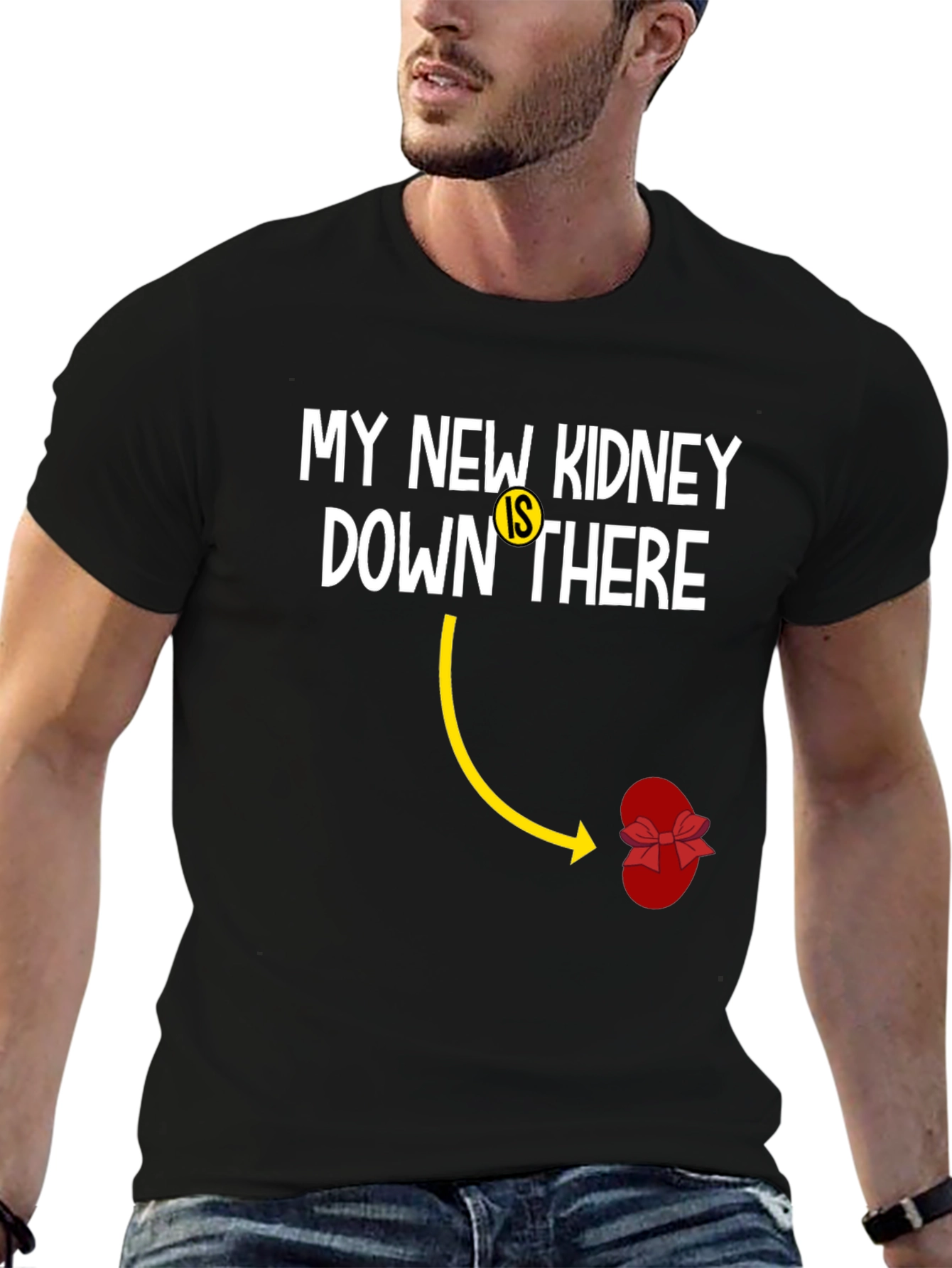 Black Funny Kidney Transplant T-Shirt view 6
