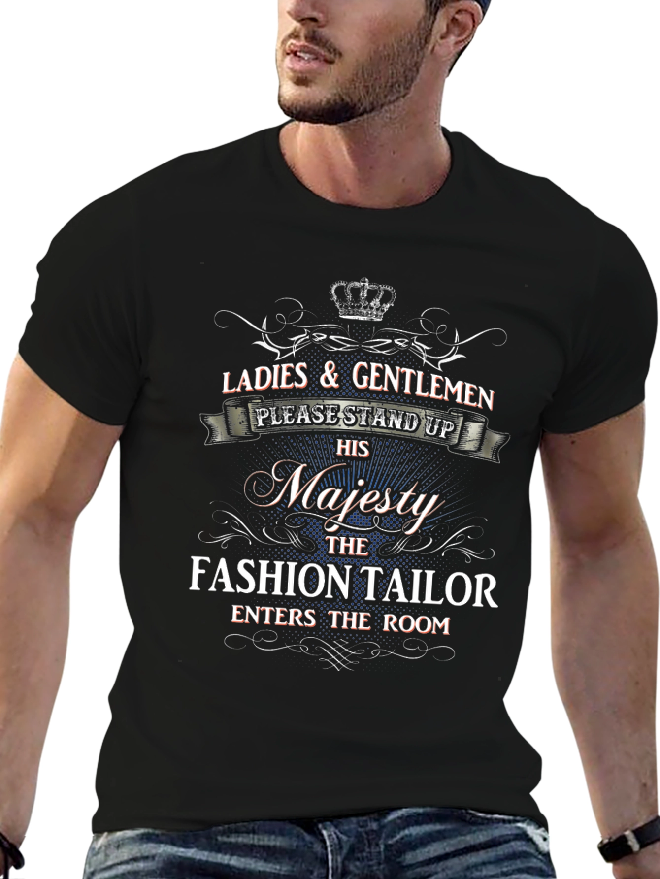 Black Majesty Fashion Tailor T-Shirt - Stand Out Style view 6
