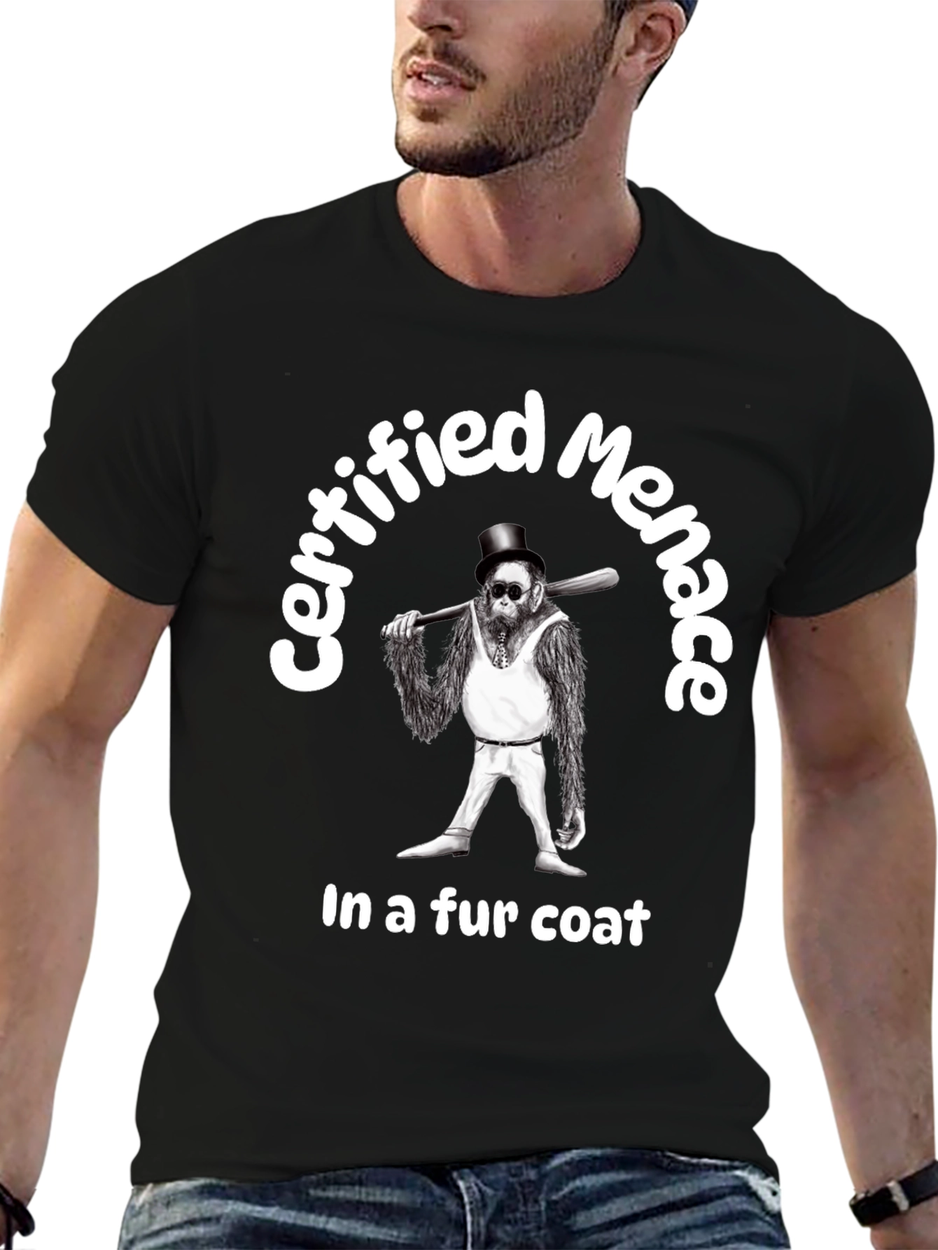 Black Certified Menace Graphic Tee view 6