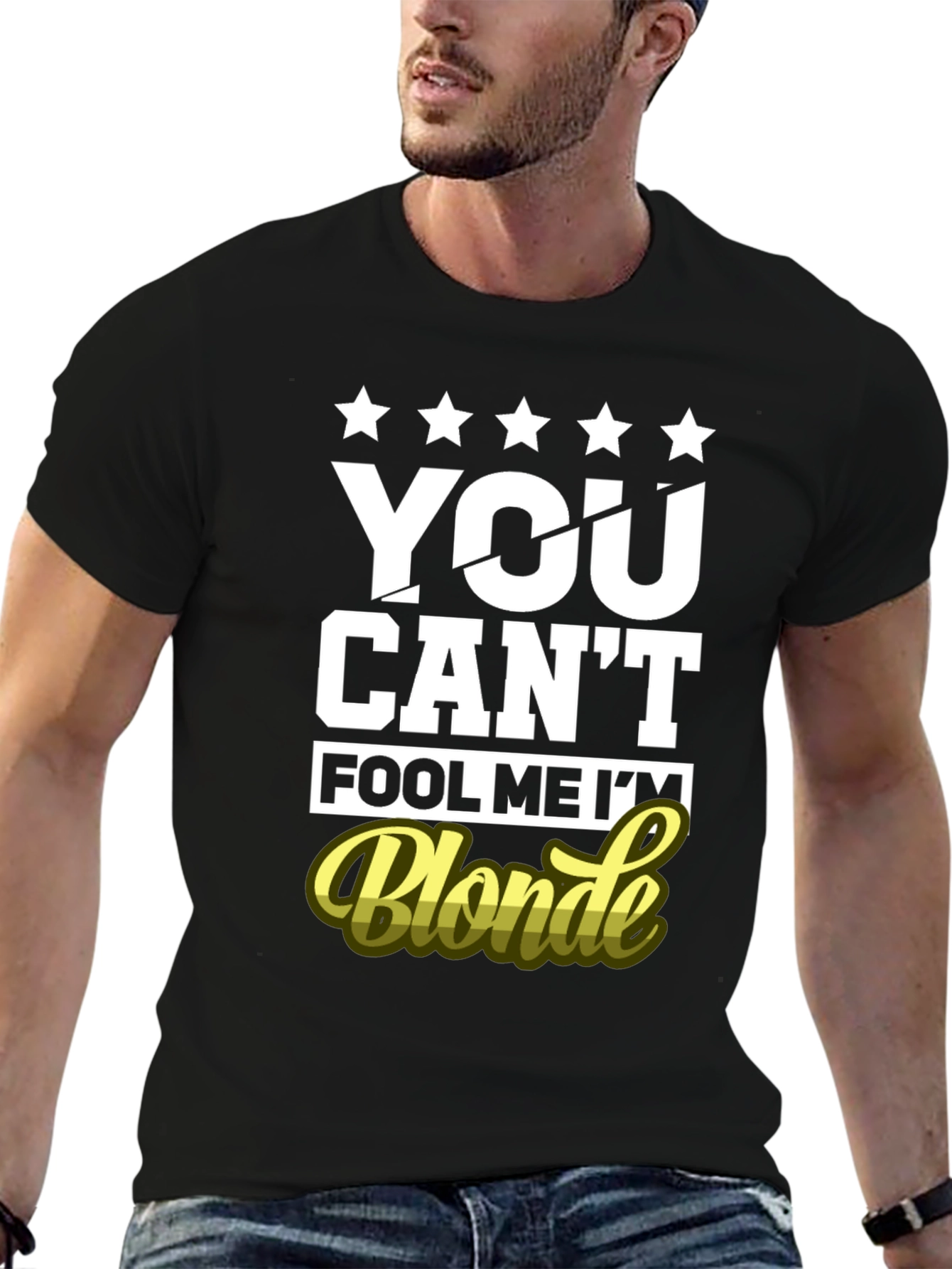 Black You Can't Fool Me I'm Blonde Graphic T-Shirt view 6