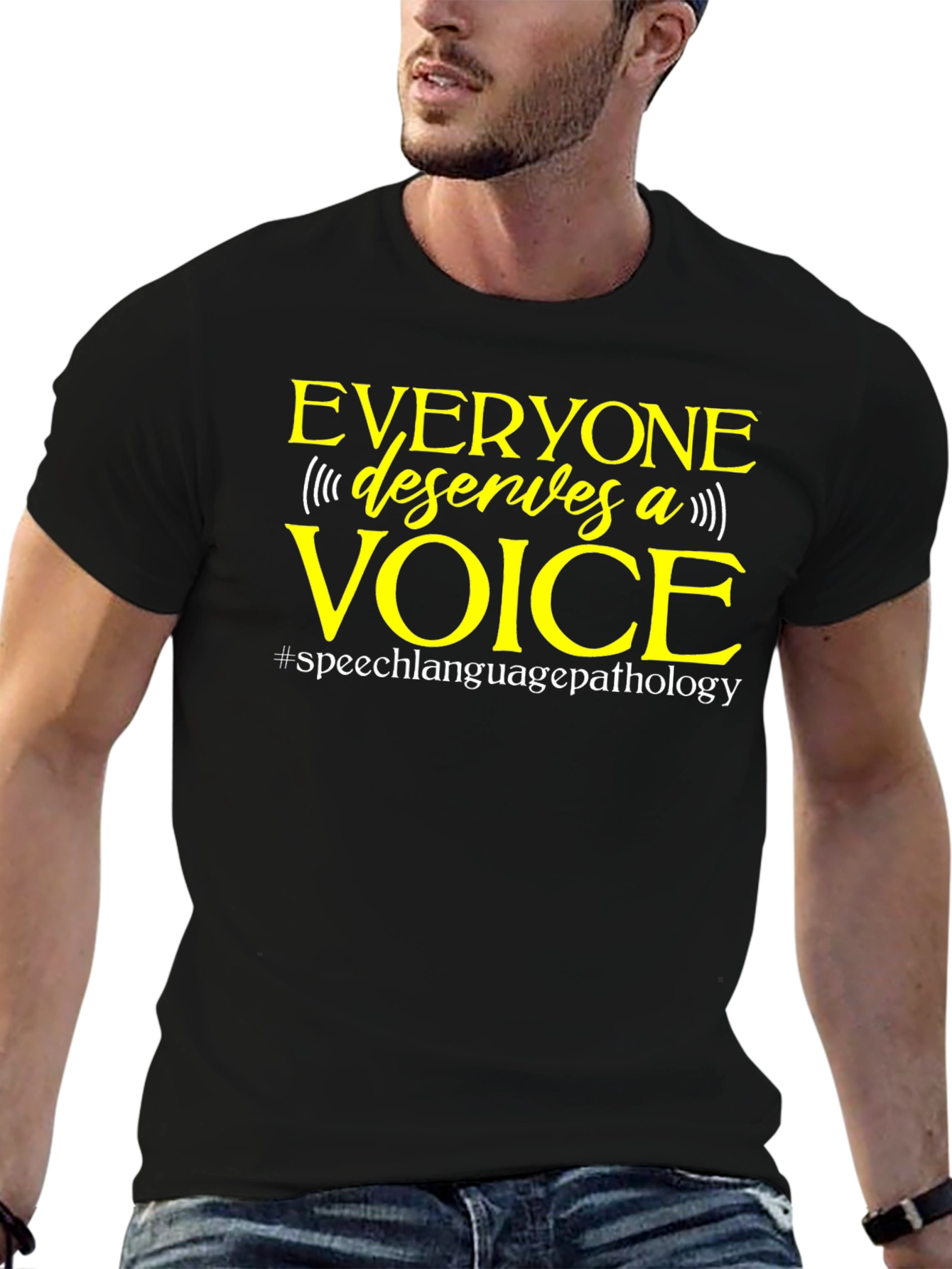 Black Everyone Deserves A Voice T-Shirt view 6