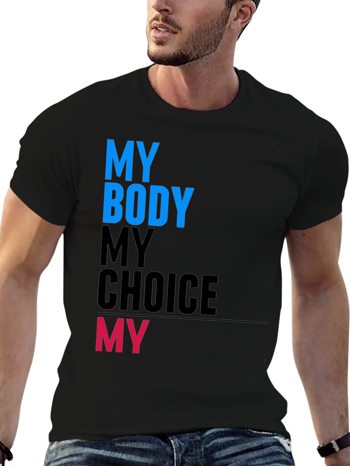 Black My Body My Choice Graphic Tee view 6