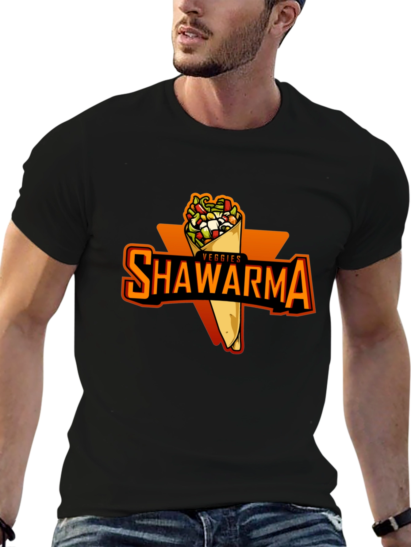 Veggie Shawarma T-shirt - Unisex Graphic Tee - 6