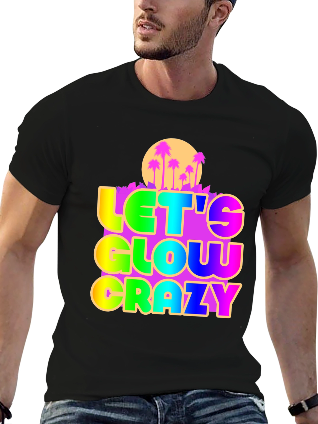 Let's Glow Crazy Graphic Tee - 6