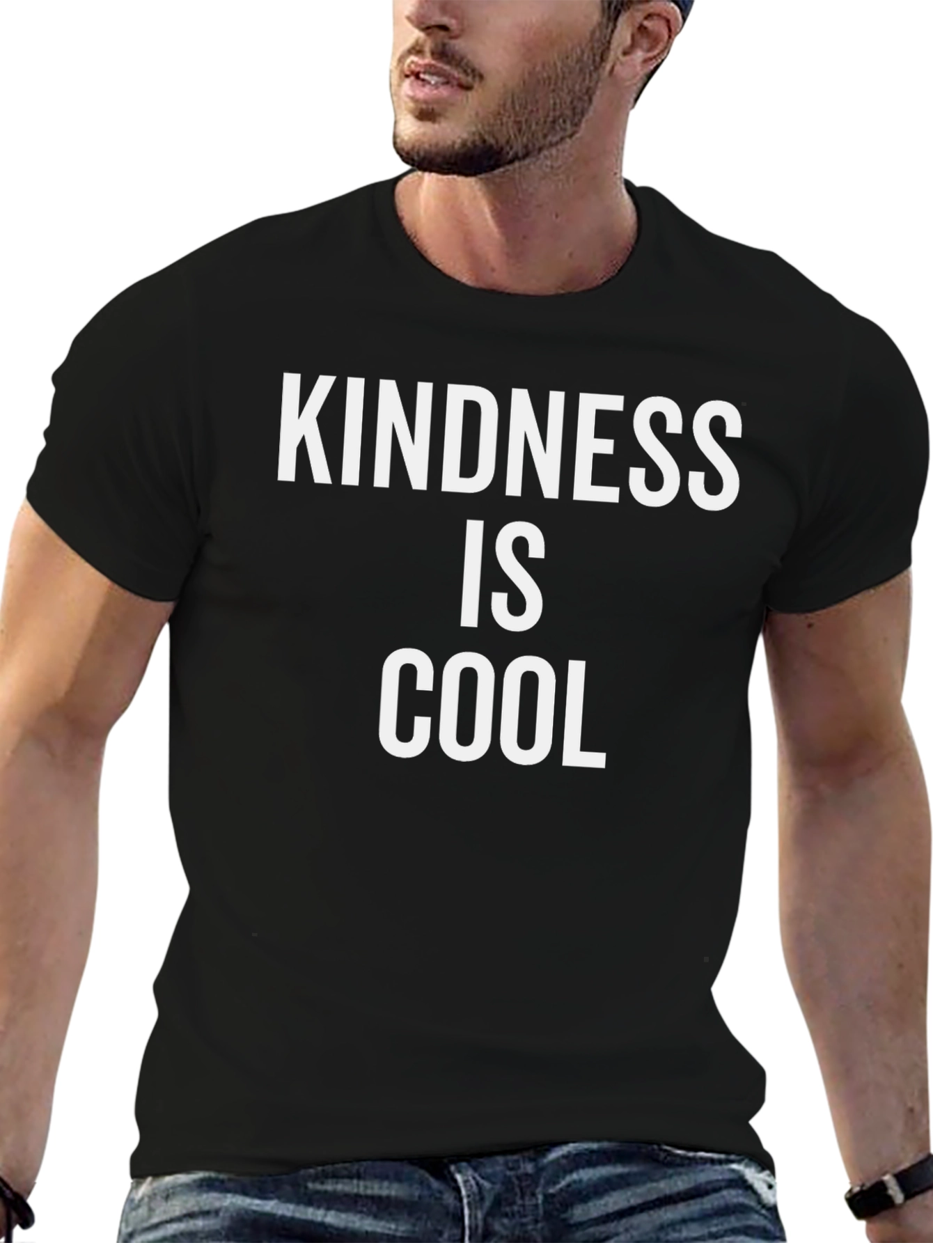 Black Kindness Is Cool Black T-Shirt view 6