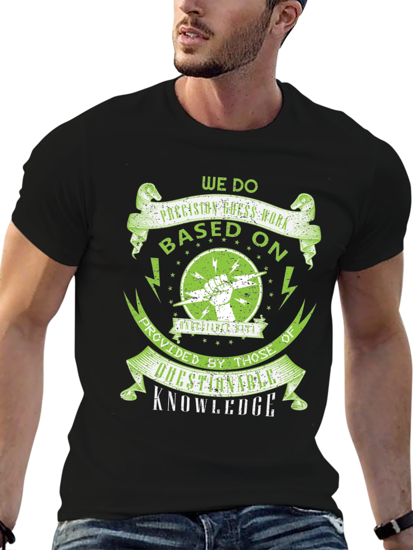 Black Precision Guesswork T-Shirt view 6