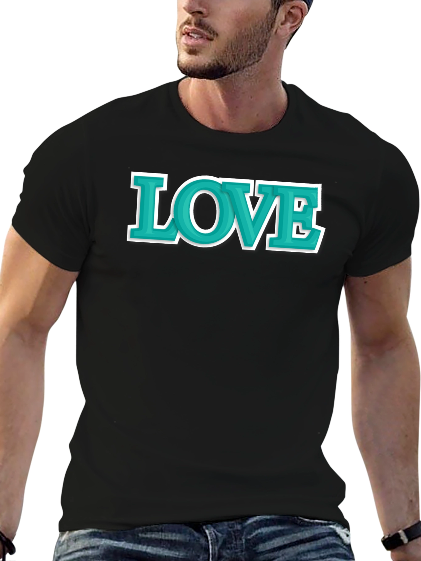 Black Love Graphic T-Shirt - Stylish Comfort view 6