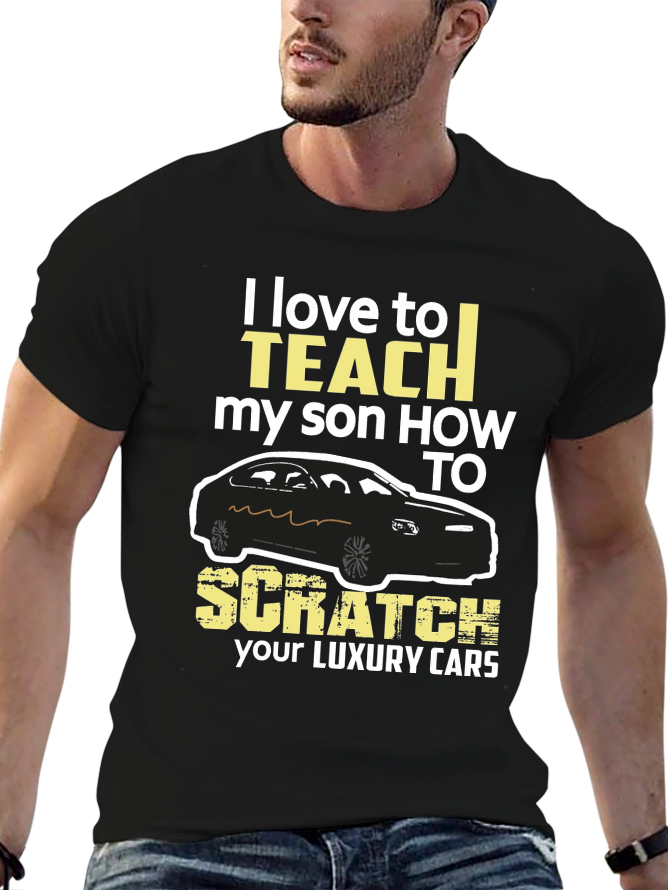 Black I Love To Teach My Son T-Shirt view 6