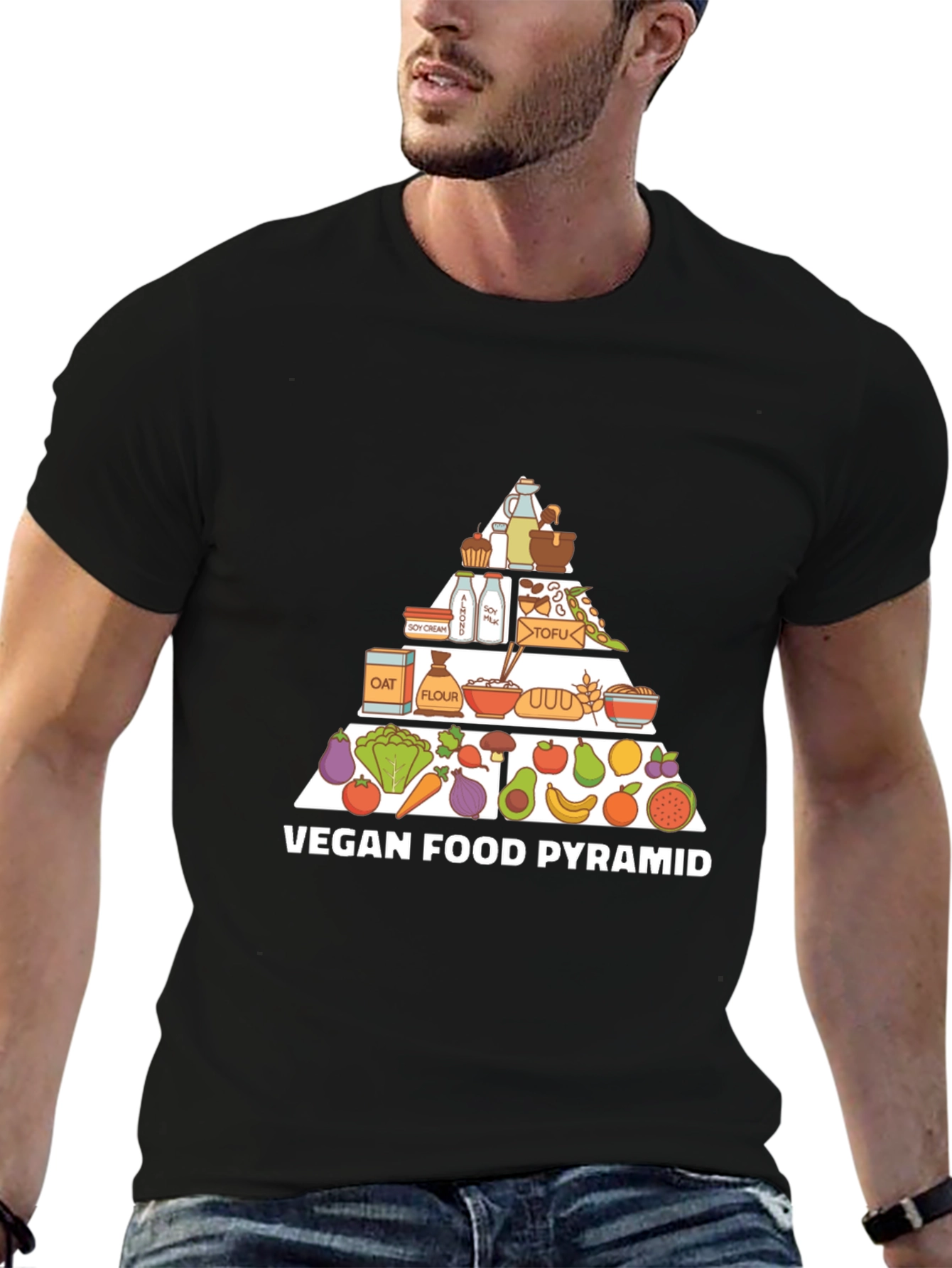 Vegan Food Pyramid T-Shirt - 6