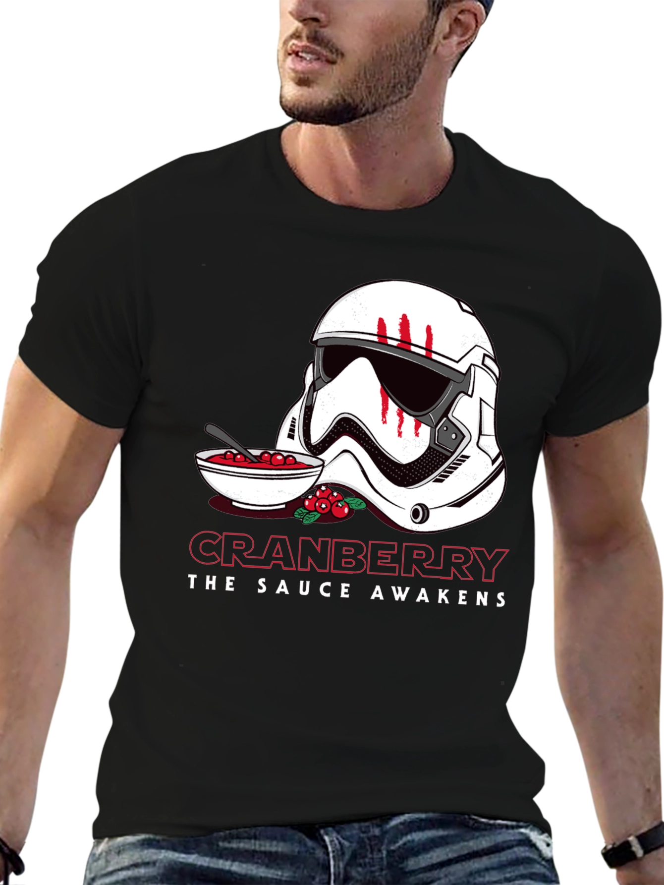 Black Cranberry The Sauce Awakens T-Shirt view 6