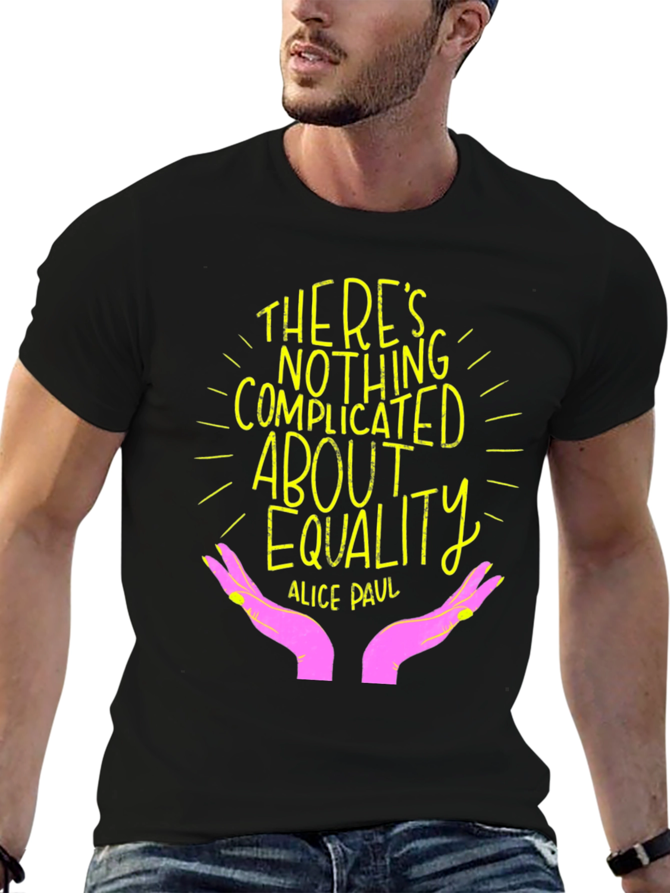 Black Equality T-Shirt - Empowering Statement Tee view 6