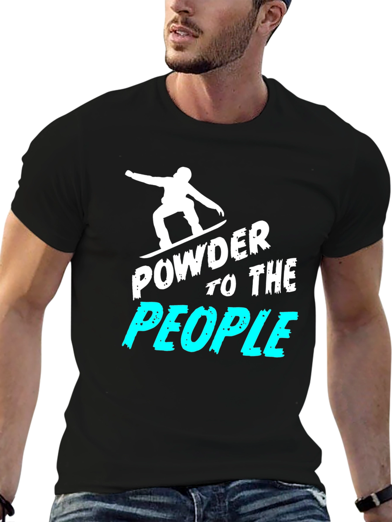 Black Powder to the People Black Graphic Tee view 6