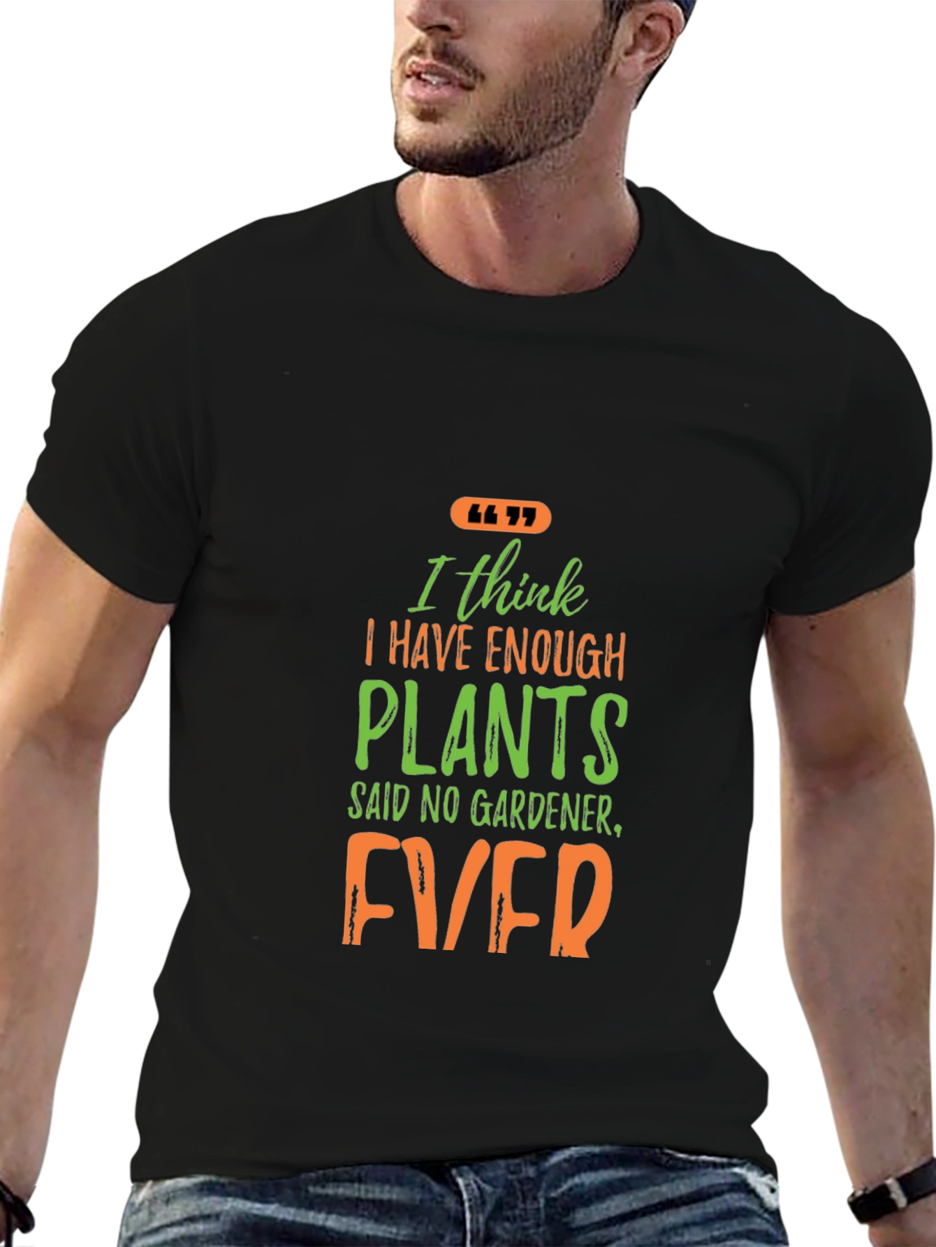 Black Plant Lover Graphic Tee - Gardener Humor Shirt view 6