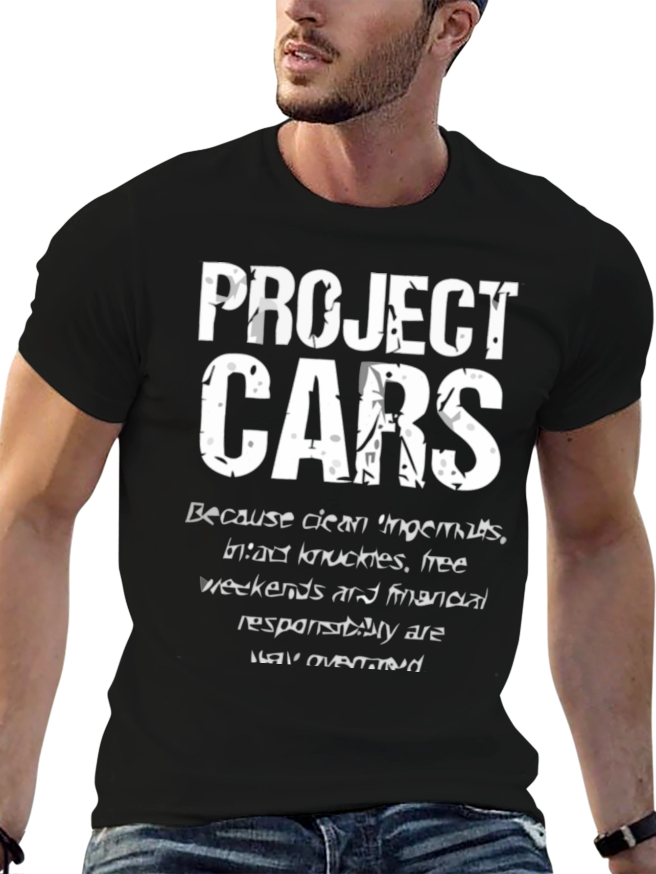 Black Project Cars T-Shirt view 6