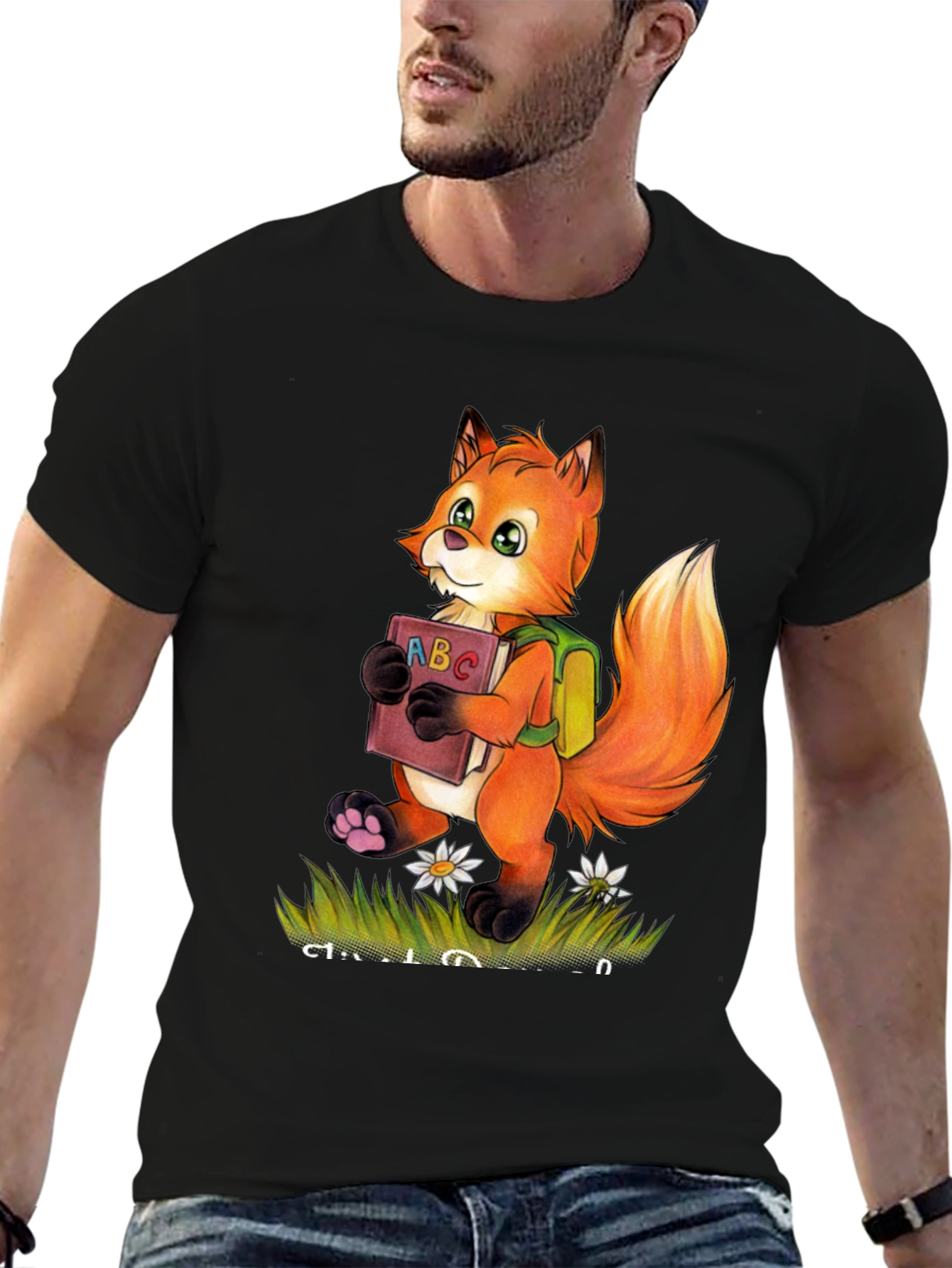 Black Fox ABC Book T-Shirt view 6