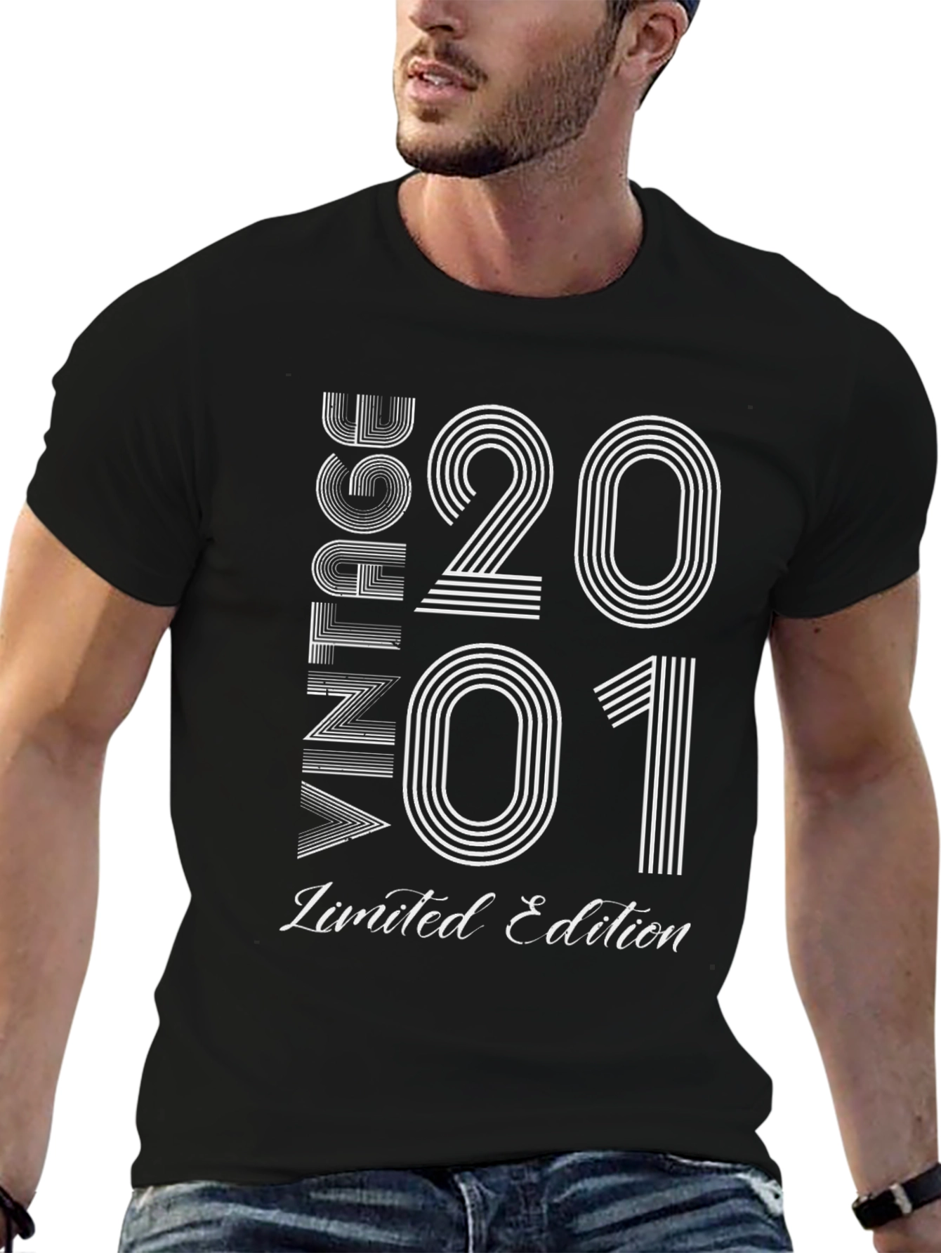 Black Vintage 2001 Limited Edition T-Shirt view 6