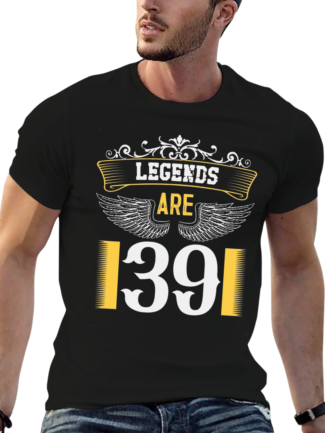 Black Legends Are 139 T-Shirt - Black view 6