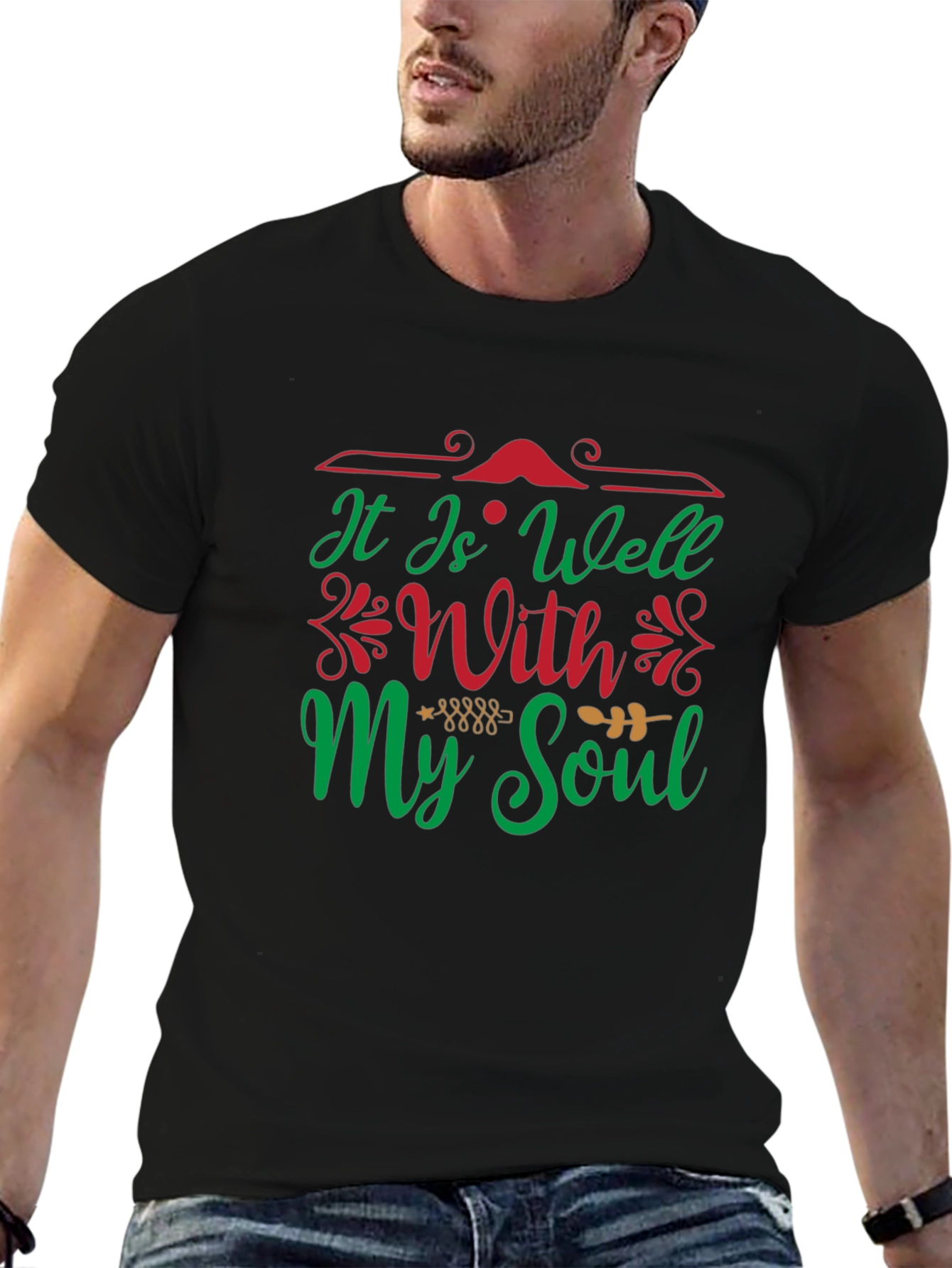 Black It Is Well With My Soul T-Shirt view 6