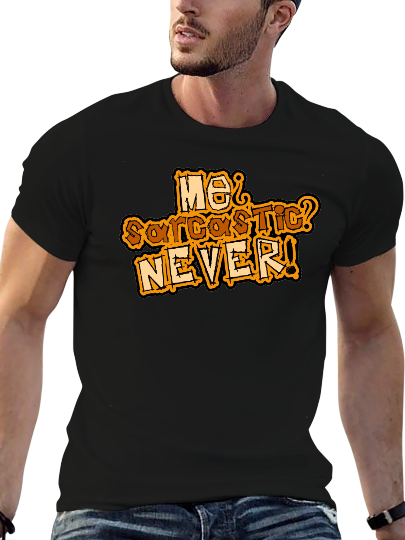 Black Funny Sarcastic Humor Graphic Tee view 6