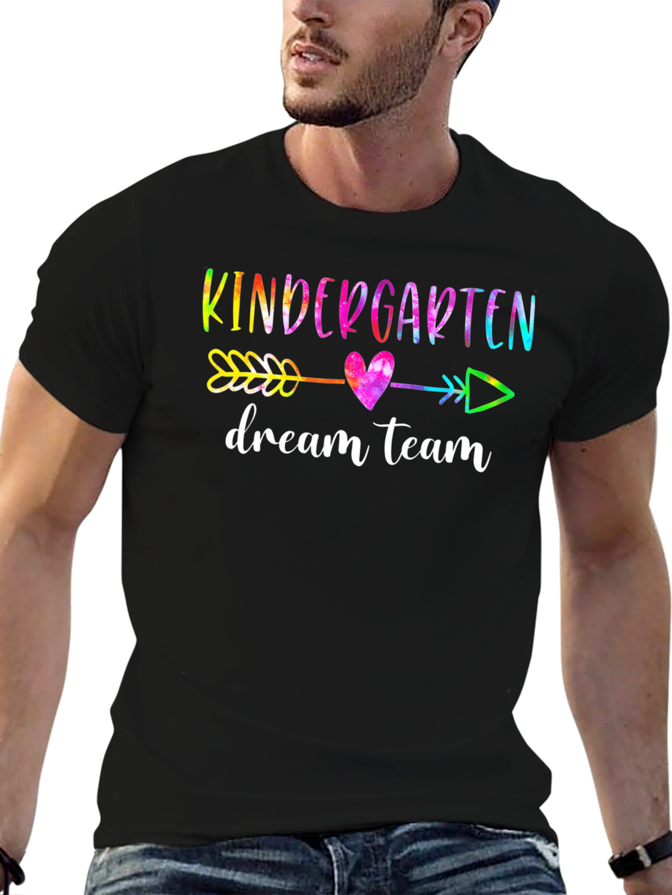 Black Kindergarten Dream Team T-Shirt view 6
