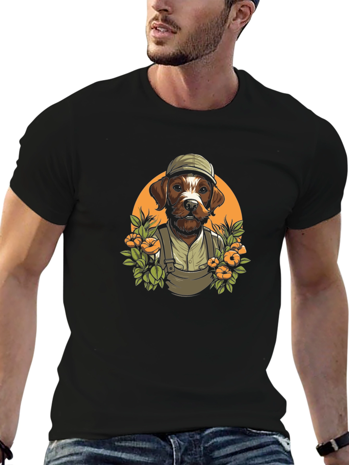 Black Dog Gardener Graphic Tee - Cool & Quirky view 6