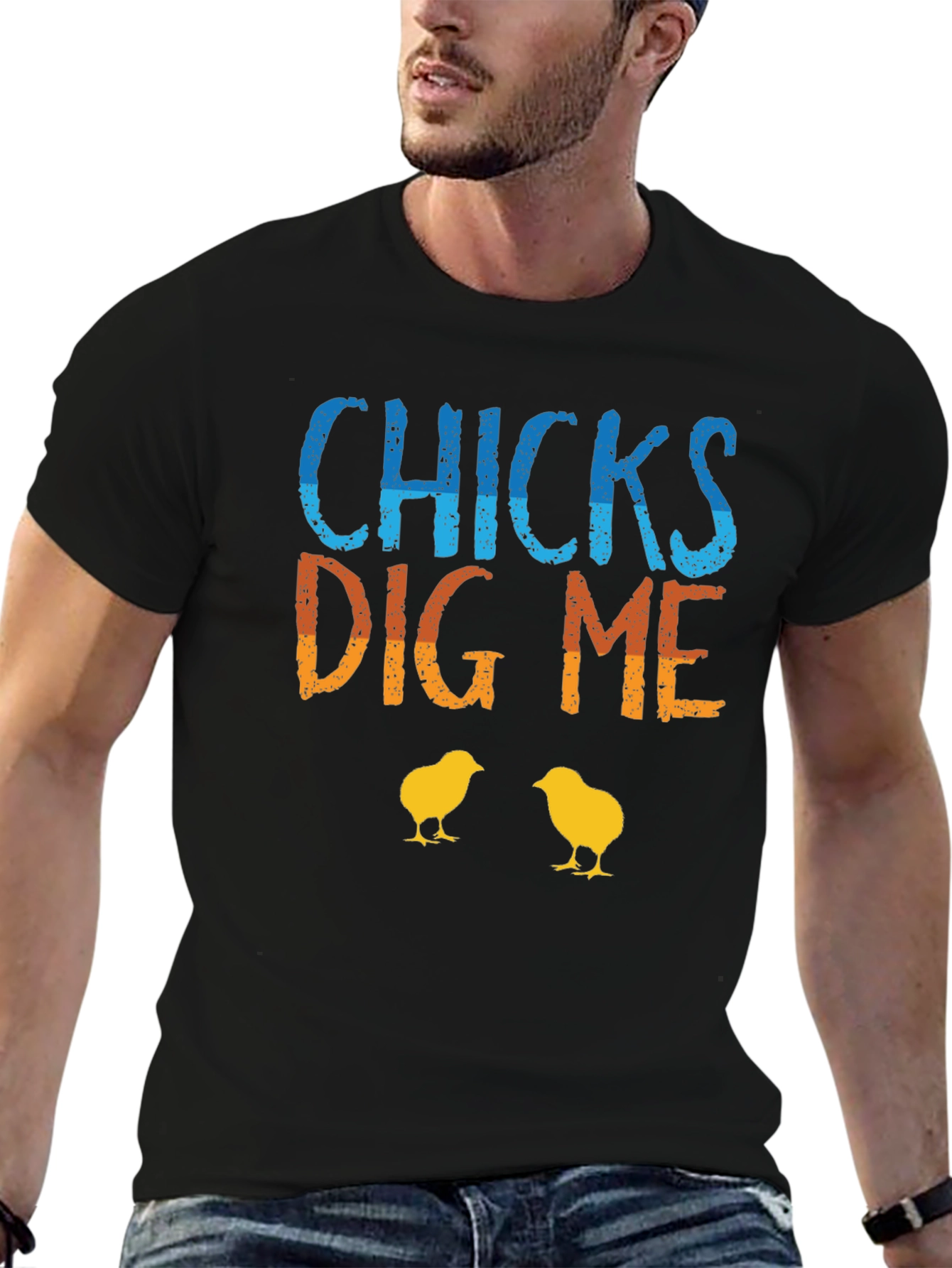 Black Chicks Dig Me T-Shirt - Fun Easter Apparel view 6