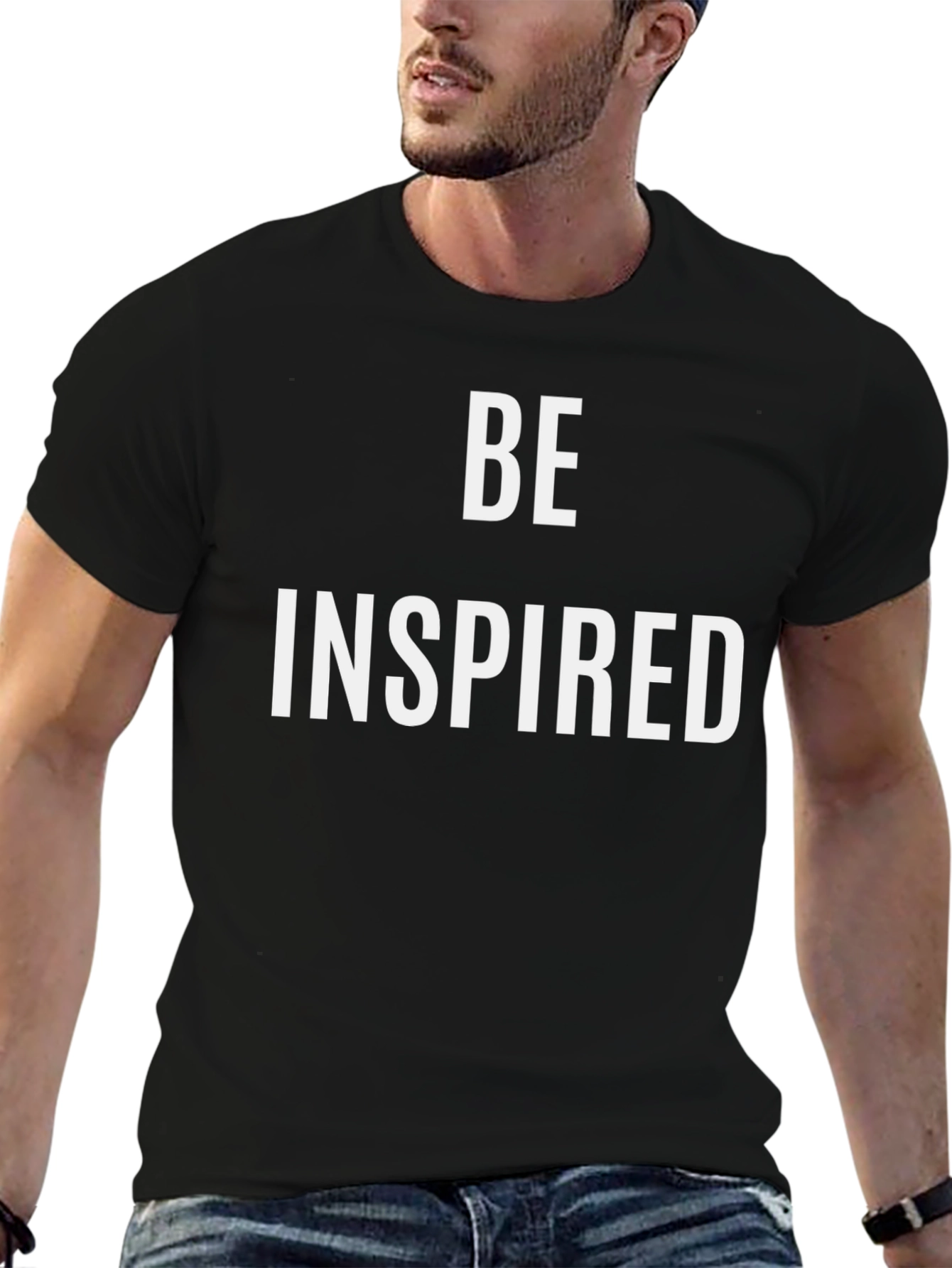 Black Be Inspired Black T-Shirt view 6