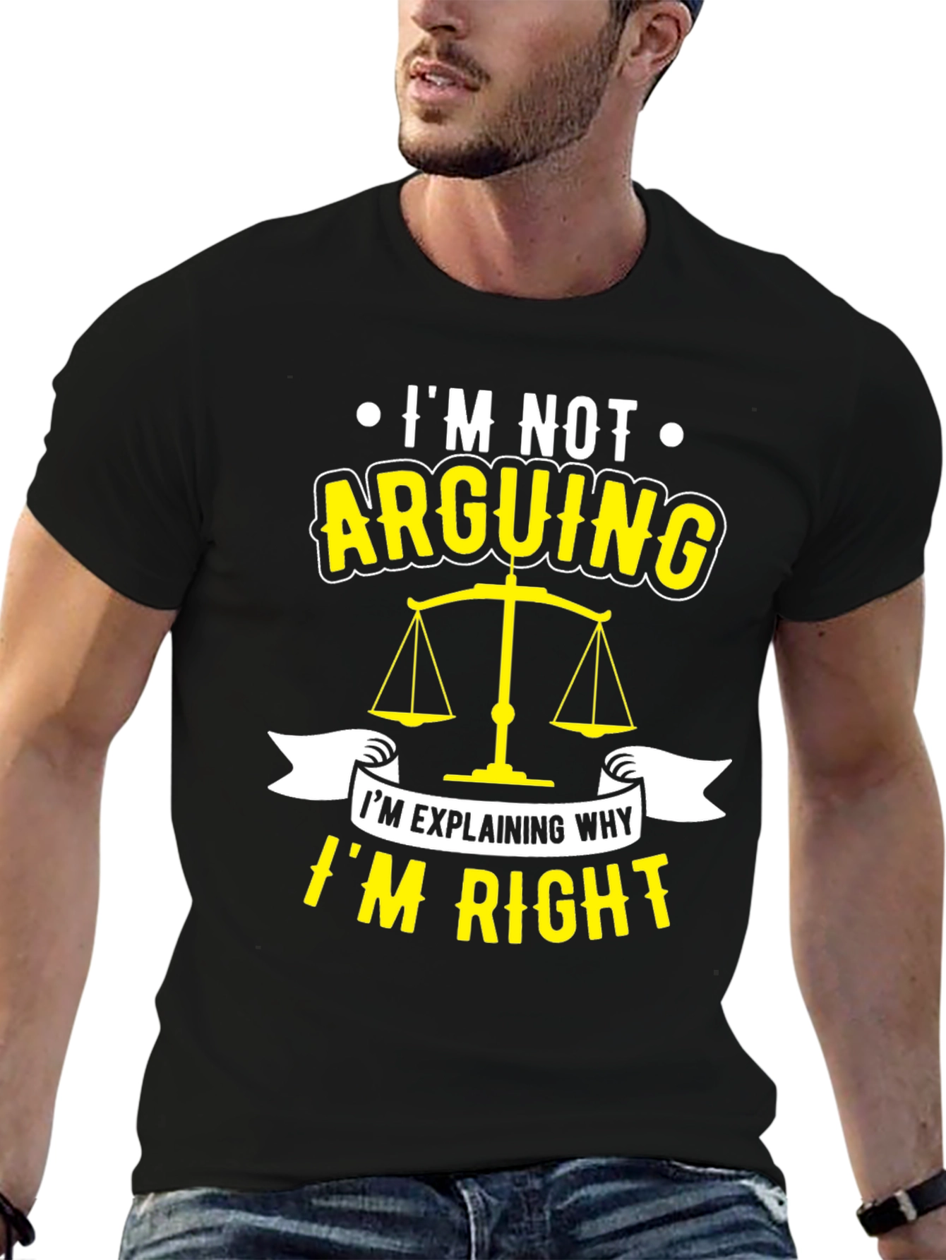 Black Lawyer Humor T-Shirt - I'm Not Arguing, I'm Explaining Why I'm Right view 6