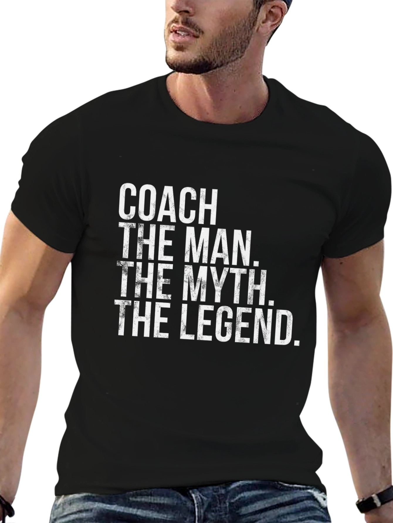 Black Coach The Man The Myth The Legend T-Shirt view 6