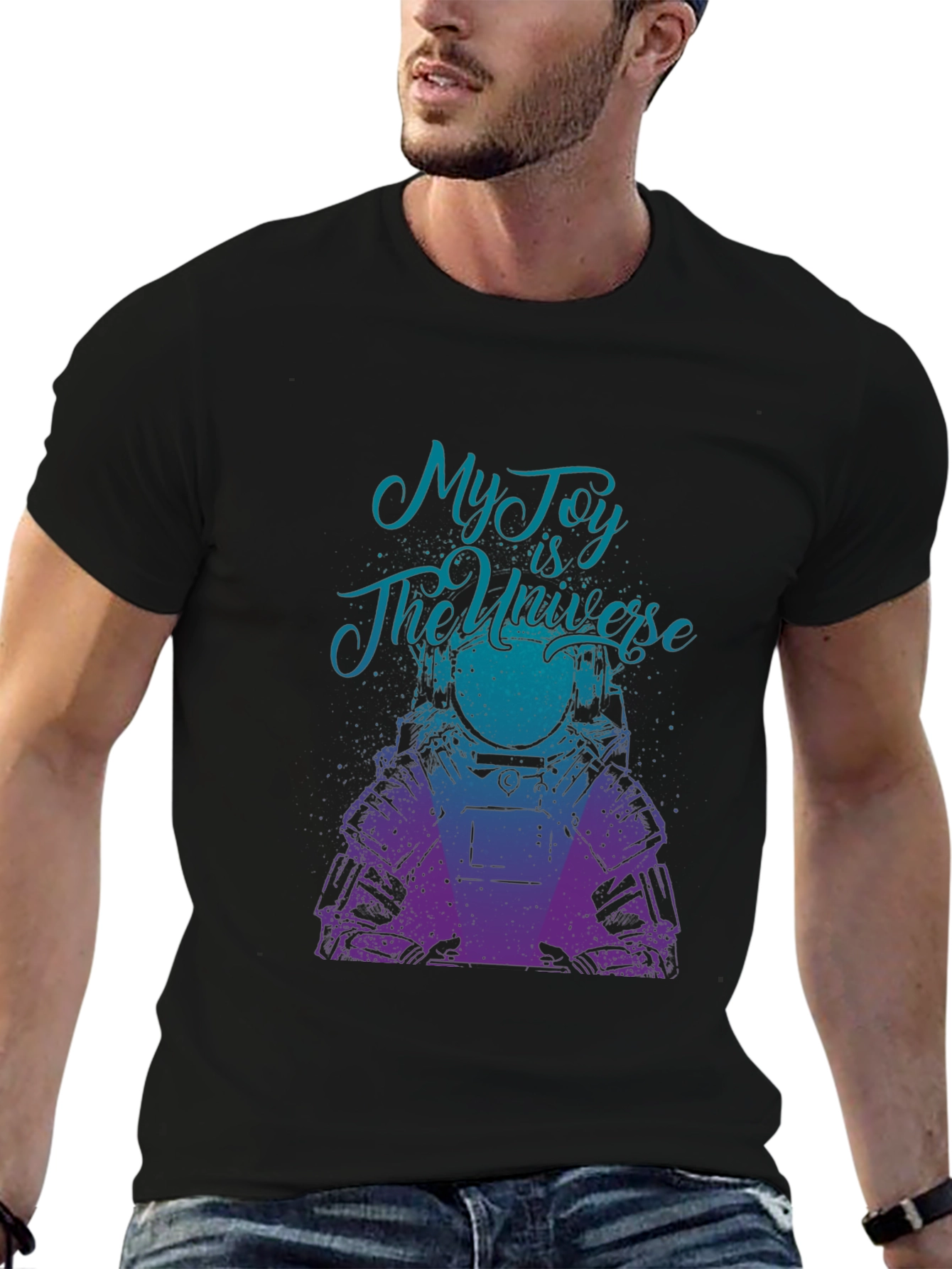 Black My Joy is the Universe Graphic T-Shirt view 6