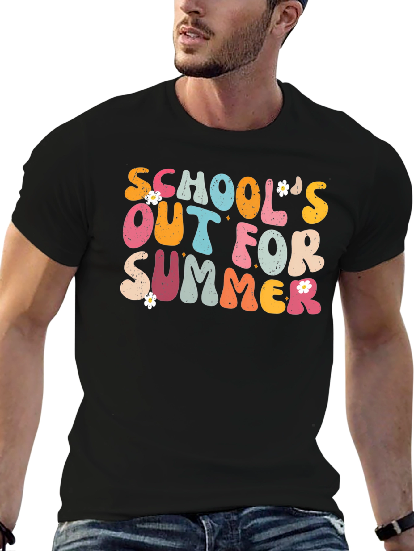 Black School's Out For Summer Graphic Tee view 6