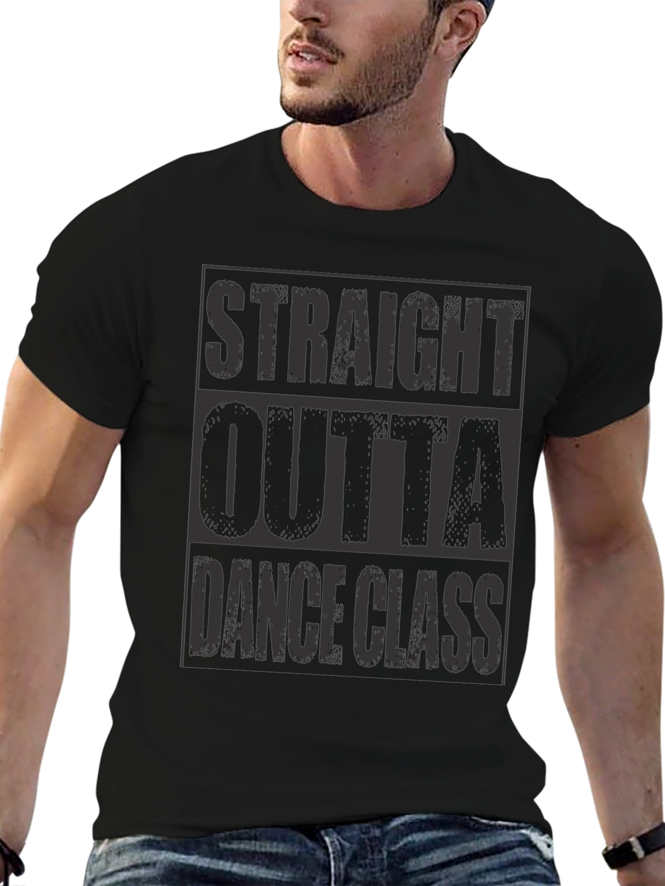 Black Straight Outta Dance Class T-Shirt view 6
