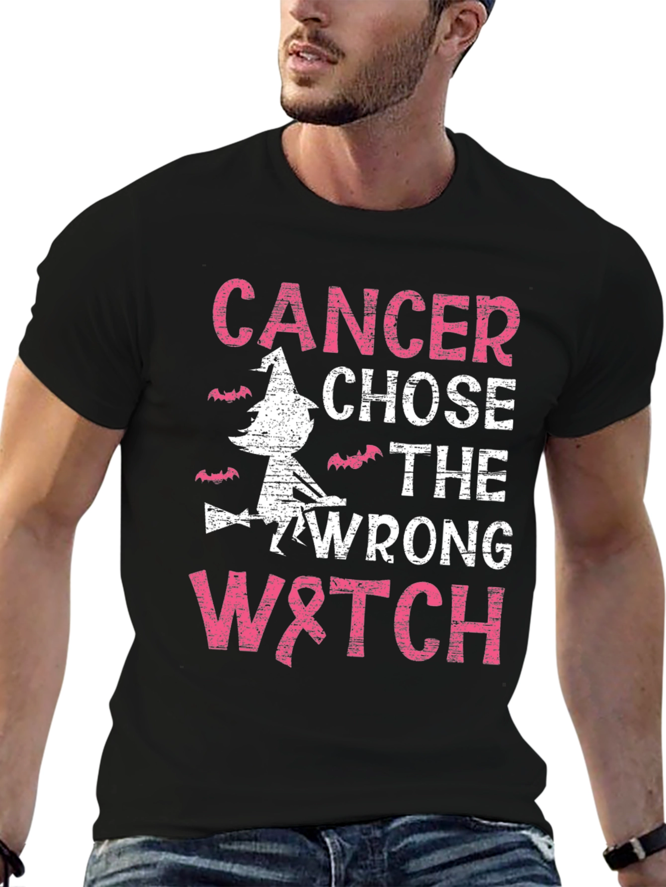 Cancer Chose Wrong Witch T-Shirt - 6