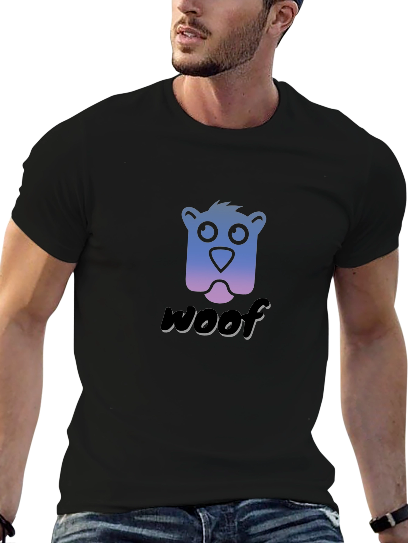 Black Woof T-Shirt view 6