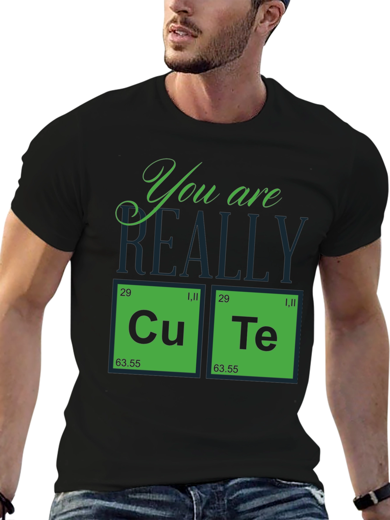 Black Cute Element T-Shirt Funny Chemistry Tee view 6