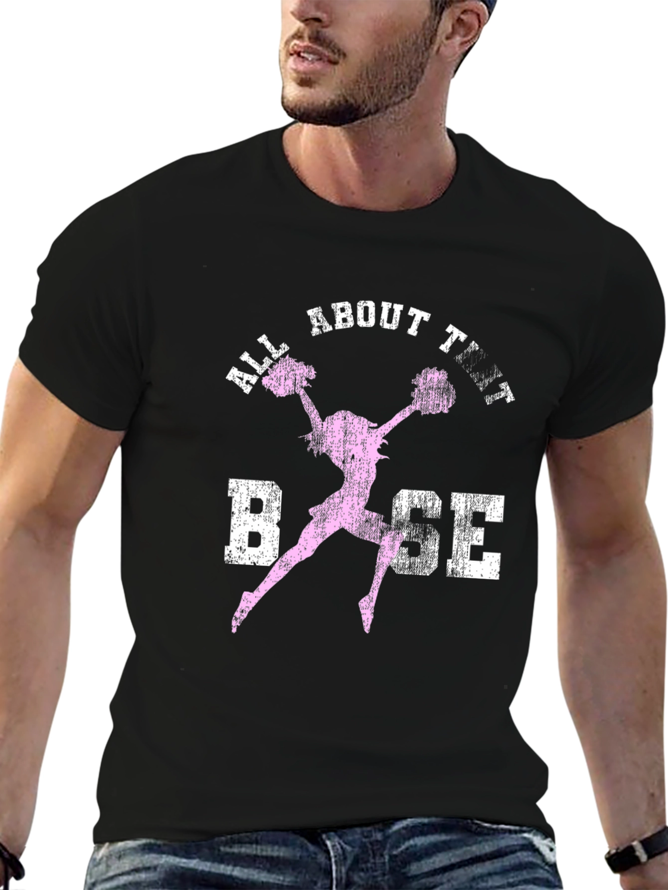 Black All About That Base T-Shirt view 6