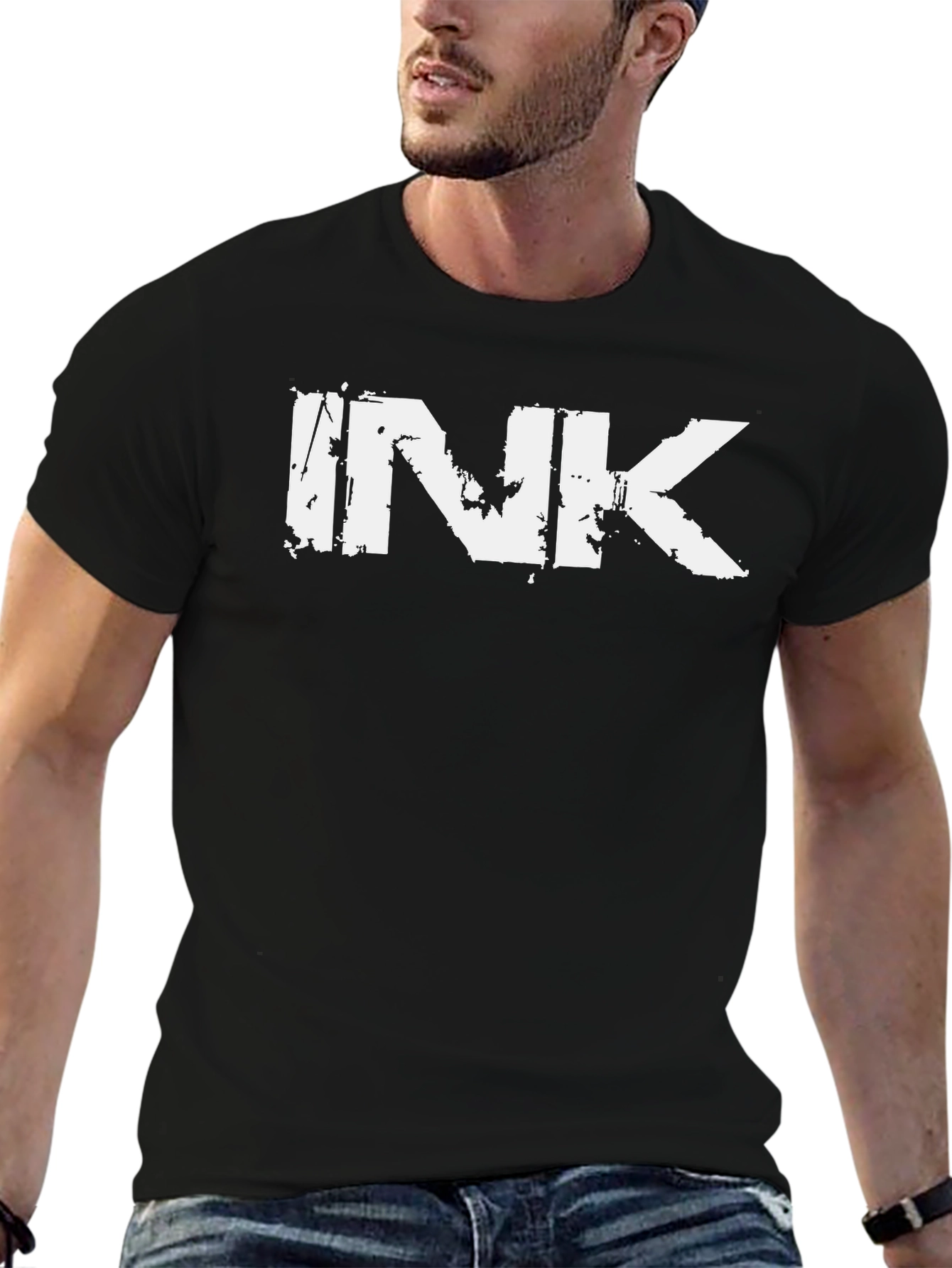 INK Graphic Black T-Shirt - 6